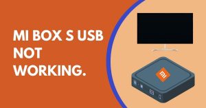 Mi box s USB not working.
